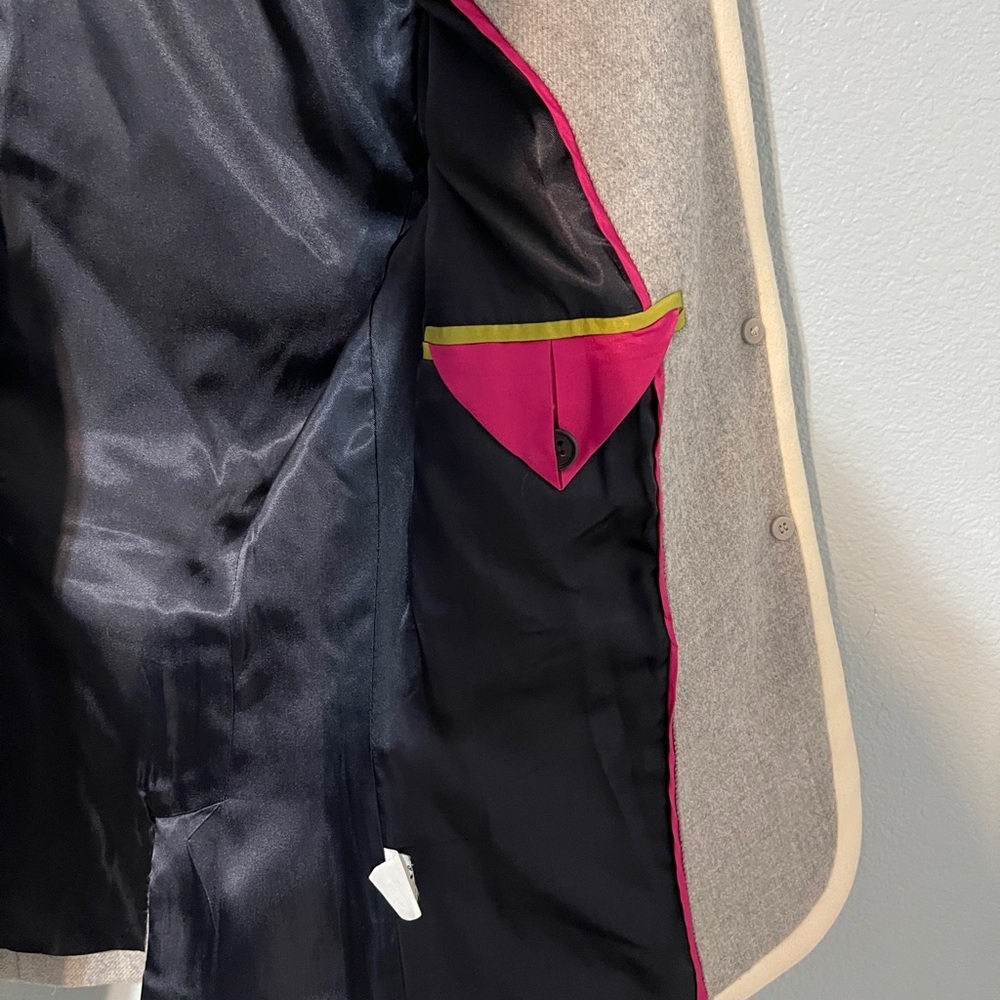 J Crew Wool Lexington Gray Blazer Preppy Old Money Equestrian Jacket Size 4 - Picture 7 of 10